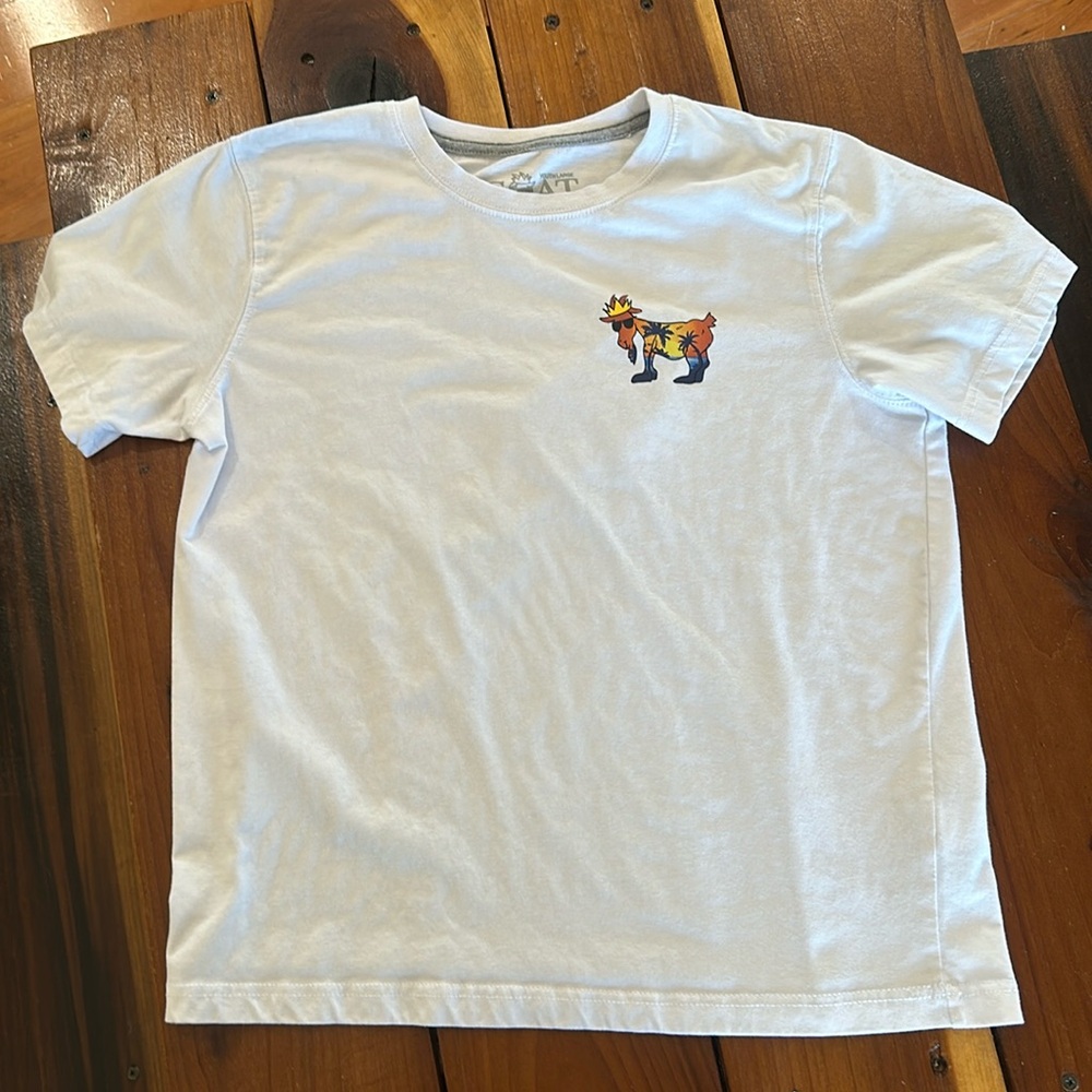 GOAT USA Youth Large white short sleeve tee